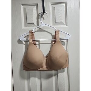 Ambrielle Bra 40D Nude Beige Lightly Lined Wirefree Full Coverage Comfort